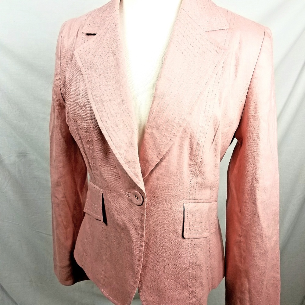 Apt. 9 Pink Linen Jacket